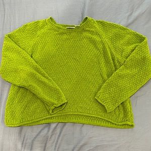 Lime green sweater